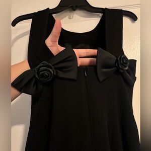 Vintage Andrea Jovine Little Black Dress - bow detail on back. LIKE NEW!